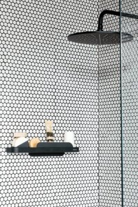 Koszyk prysznicowy Brabantia PÓŁKA PRYSZNICOWA MINDSET ZE ŚCIĄGACZKĄ SZARA 303609 4