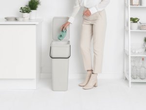 Kosz na śmieci Brabantia Kosz Sort&Go 40l Jasny Szary 214424 9
