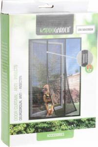 ProGarden Siatka moskitiera magnetyczna z magnesem na drzwi owady komary czarna 220x100 cm 2