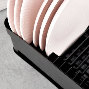 Vilde Suszarka na naczynia ociekacz do naczyń czarny loft 39,8x31x12 cm 4