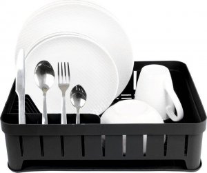 Vilde Suszarka na naczynia ociekacz do naczyń czarny loft 39,8x31x12 cm 7