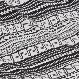 Ambiance Hamak jednoosobowy biało-czarny 200x80 cm 4