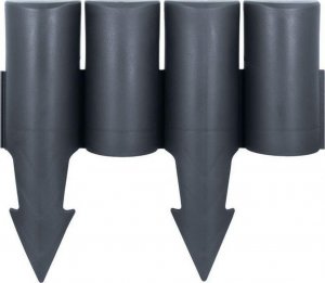 Vilde Palisada OGRODOWA, obrzeże, płotek ogrodowy do grządek, trawnika, 2,5m, GRAFITOWY 3