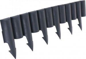 Vilde Palisada OGRODOWA, obrzeże, płotek ogrodowy do grządek, trawnika, 2,5m, GRAFITOWY 4