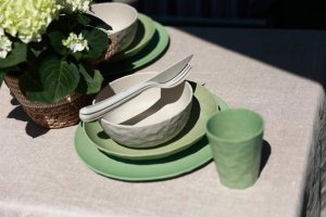 Koziol Zestaw 4 talerzy Club 260mm Nature Leaf Green 5005703 3