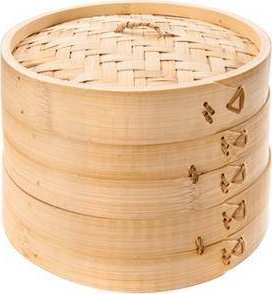 Tescoma Koszyk bambusowy do gotowania na parze 20 cm, dwupoziomowy 1