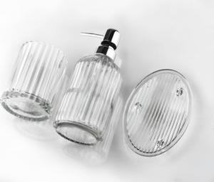 Bathlab ARI Komplet Łazienkowy 400ml srebrna pompka 2