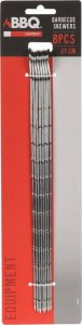 BBQ Szpikulce do szaszłyków metalowe zestaw do grilla 8 szt. 27,5 cm 3
