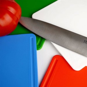 Deska do krojenia Excellent Houseware plastikowa 4szt. ze stojakiem 4