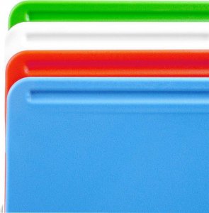 Deska do krojenia Excellent Houseware plastikowa 4szt. ze stojakiem 6