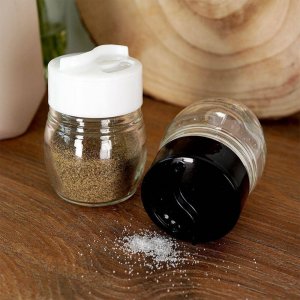 Excellent Houseware Solniczka i pieprzniczka szklana zestaw 2 szt. 3