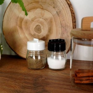 Excellent Houseware Solniczka i pieprzniczka szklana zestaw 2 szt. 6