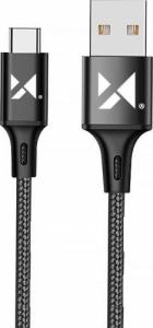 Kabel USB Wozinsky USB-A - USB-C 1 m Czarny (5907769301162) 1