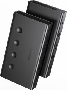 Przełącznik Ugreen towar w Sosnowcu - Przełącznik Ugreen Ugreen przełącznik KVM (Keyboard Video Mouse) 4 x 1 HDMI (żeński) 4 x USB (żeński) 4 x USB Typ B (żeński) czarny (CM293) () - Morelenet_11114168 11