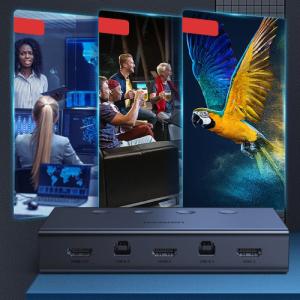 Przełącznik Ugreen towar w Sosnowcu - Przełącznik Ugreen Ugreen przełącznik KVM (Keyboard Video Mouse) 4 x 1 HDMI (żeński) 4 x USB (żeński) 4 x USB Typ B (żeński) czarny (CM293) () - Morelenet_11114168 15