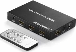 System przekazu sygnału AV Ugreen Ugreen rozdzielacz sygnału 4x HDMI (wejście) do 2x HDMI (wyjście) przełącznik splitter switch 4K /FullHD czarny (40216) 1