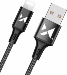 Kabel USB Wozinsky USB-A - Lightning 1 m Czarny (5907769301186) 2