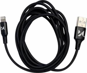 Kabel USB Wozinsky USB-A - Lightning 1 m Czarny (5907769301186) 4