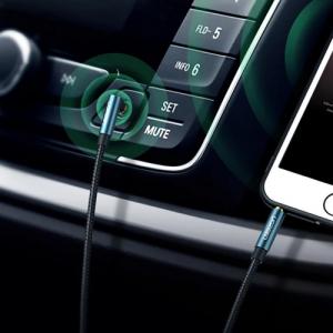 Kabel Ugreen Jack 3.5mm - Jack 3.5mm 0.5m czarny (UGR1311BLU) 3