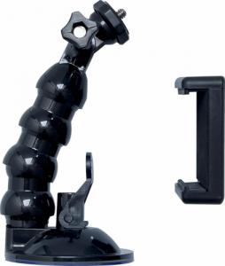 Hurtel GoPro uchwyt z przyssawką do kamer sportowych GoPro, DJI, Insta360, SJCam, Eken + adapter do smartfona (GoPro car suction cup) 2