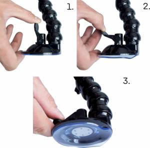 Hurtel GoPro uchwyt z przyssawką do kamer sportowych GoPro, DJI, Insta360, SJCam, Eken + adapter do smartfona (GoPro car suction cup) 7