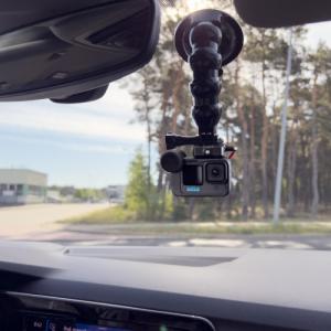 Hurtel GoPro uchwyt z przyssawką do kamer sportowych GoPro, DJI, Insta360, SJCam, Eken + adapter do smartfona (GoPro car suction cup) 8