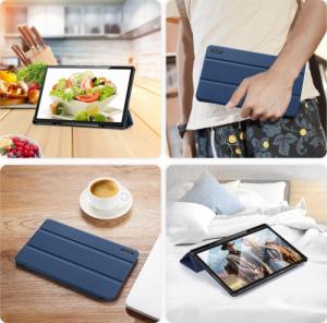 Etui na tablet Dux Ducis DUX DUCIS Domo składany pokrowiec etui na tablet z funkcją Smart Sleep podstawka Lenovo Tab P12 Pro niebieski 10