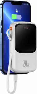 Powerbank Baseus Qpow 20W Lightning 10000mAh Biały 15