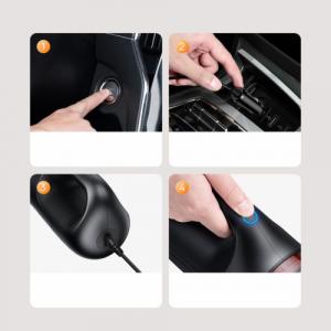 Odkurzacz ręczny Baseus Baseus A7 mini odkurzacz samochodowy 90 W 6000 Pa ciemnoszary (VCAQ020213) 8