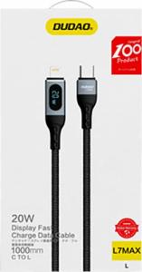 Kabel USB Dudao USB-C - Lightning Czarny (6973687243692) 5