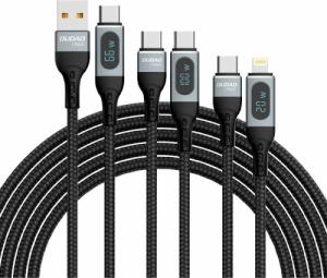 Kabel USB Dudao USB-C - Lightning Czarny (6973687243692) 8