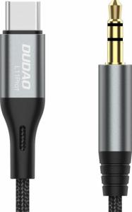 Kabel USB Dudao USB-C - mini Jack 3.5 mm 1 m Szary (dudao_20220927154012) 1