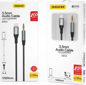 Kabel USB Dudao Lightning - mini Jack 3.5 mm 1 m Szary (DDA224) 4