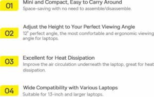 Baseus Nóżki do laptopa (2 szt.) szary (LUZC000013) 25