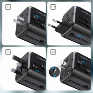Choetech PD5008-BK 3x USB-A 1x USB-C 3 A (6932112102010) 7