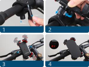 Joyroom Joyroom uchwyt na telefon do roweru / hulajnogi czarny (JR-ZS288) 9