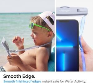 Spigen SPIGEN A601 UNIVERSAL WATERPROOF CASE 2-PACK AQUA BLUE 11