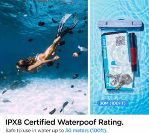 Spigen SPIGEN A601 UNIVERSAL WATERPROOF CASE 2-PACK AQUA BLUE 10