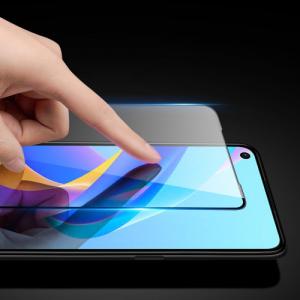 Dux Ducis Dux Ducis 9D Tempered Glass wytrzymałe szkło hartowane 9H na cały ekran z ramką Oppo A76 / Oppo A36 / Realme 9i czarny (case friendly) 8