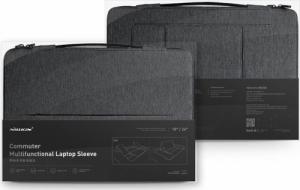 Etui Nillkin Nillkin 2w1 torba na MacBooka 16'' etui pokrowiec na laptopa podstawka czarny 18