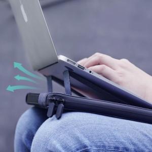 Etui Nillkin Nillkin 2w1 torba na MacBooka 16'' etui pokrowiec na laptopa podstawka czarny 2