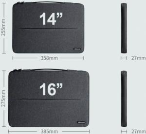 Etui Nillkin Nillkin 2w1 torba na MacBooka 16'' etui pokrowiec na laptopa podstawka czarny 3