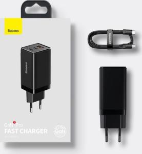 Ładowarka Baseus GaN3 1x USB-A 2x USB-C 1.5 A (BSU3480BLK) 29