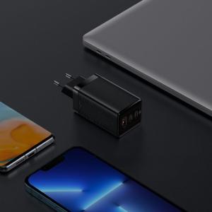 Ładowarka Baseus GaN3 1x USB-A 2x USB-C 1.5 A (BSU3480BLK) 6
