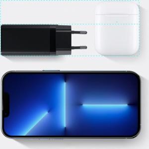 Ładowarka Baseus GaN3 1x USB-A 2x USB-C 1.5 A (BSU3480BLK) 8