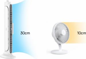 Wentylator USB Baseus wentylator z montażem na monitor biały (ACQS000002) 2