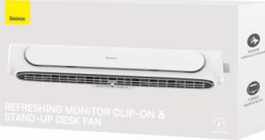 Wentylator USB Baseus wentylator z montażem na monitor biały (ACQS000002) 22