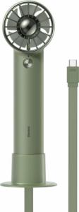 Wentylator Baseus Baseus mini wentylator wiatrak powerbank z wbudowanym kablem USB Typ C 4000mAh zielony (ACFX010106) 1