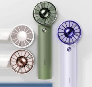 Wentylator Baseus Baseus mini wentylator wiatrak powerbank z wbudowanym kablem USB Typ C 4000mAh zielony (ACFX010106) 10