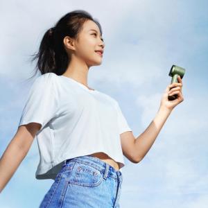 Wentylator Baseus Mini - powerbank z wbudowanym kablem USB Typ C 4000mAh biały (ACFX010102) 2